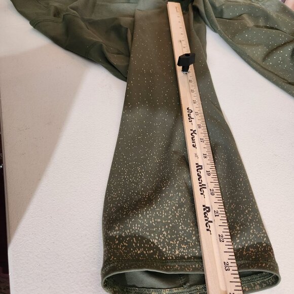 Torrid Active Leggings With Side Pockets Dots Plus Size 5 Olive Green - Picture 12 of 16